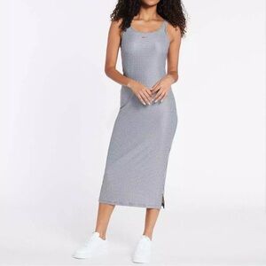 Nike 1X Icon Clash Houndstooth Midi Long Women’s Dress Sleeveless Stretchy